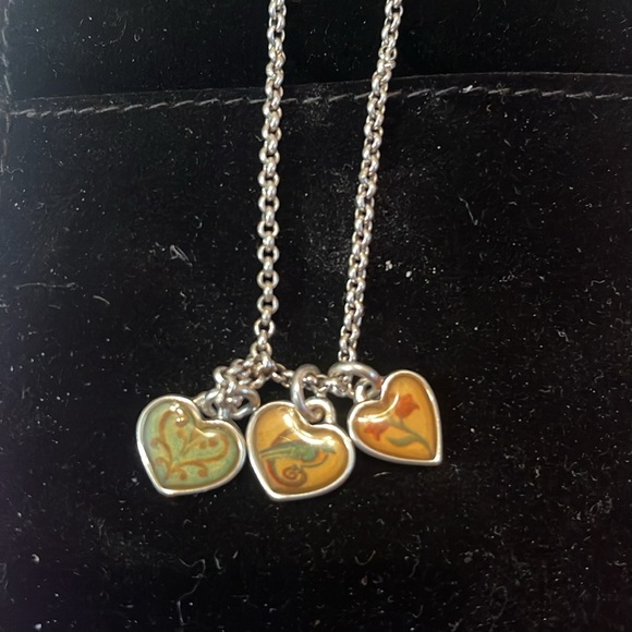 Brighton Piccadilly Reversible 3 Heart necklace and bracelet - Picture 6 of 7